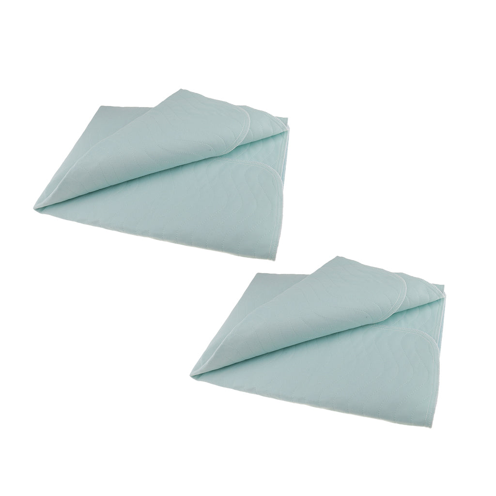 2pcs Washable Reusable Underpad Incontinence Pad Sheet Protect Green XS XL