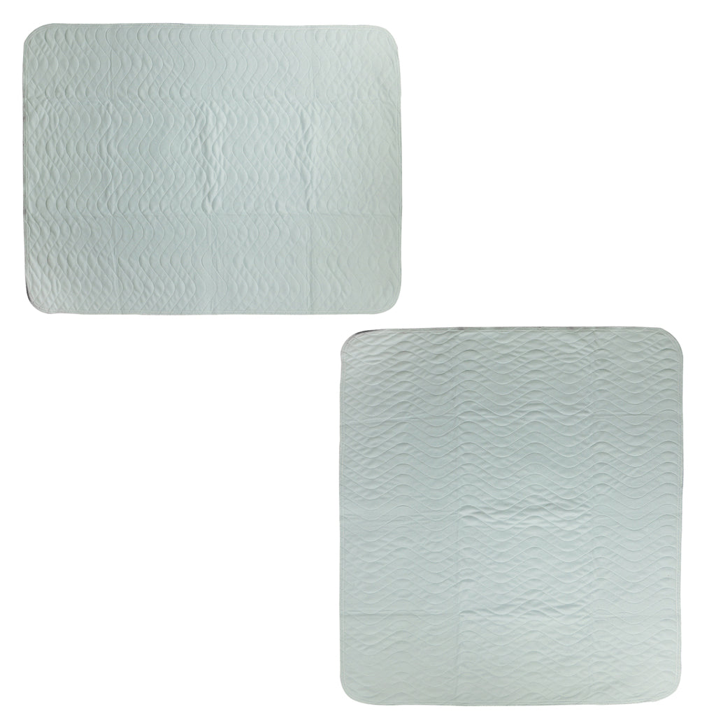 2pcs Washable Reusable Underpad Incontinence Pad Sheet Protect Green XS XL