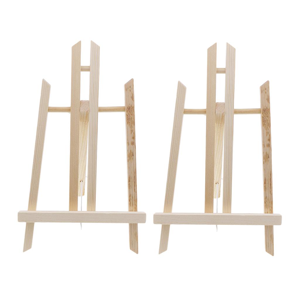 2 set Foldable Wooden Desk Tabletop Easel Display Holder for Artist Painting