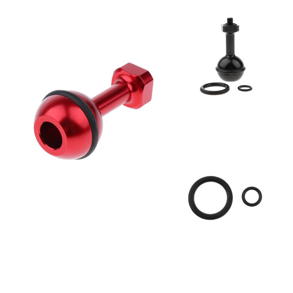 2 Pieces CNC Aluminum Alloy Diving Ball Head Mount Bracket for 6/5/4/3