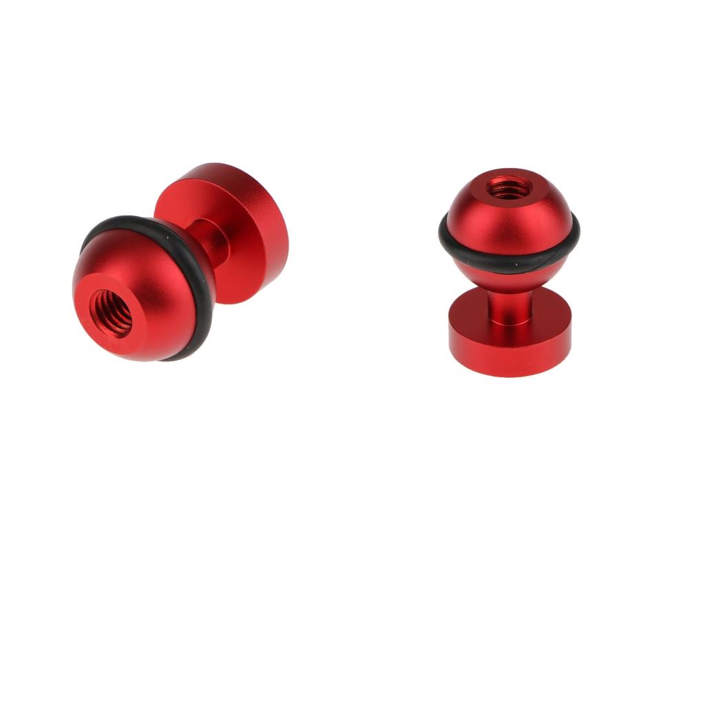 2x Arm 360 Degree Swivel Diving 1/4 Ball Head Flash Brackets for Hotshoe"