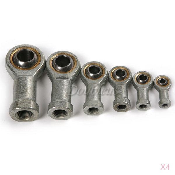 4xM8 8mm Male Ball Joint Rod End Hand Oscillating Bearing Bolt Thread Swivel