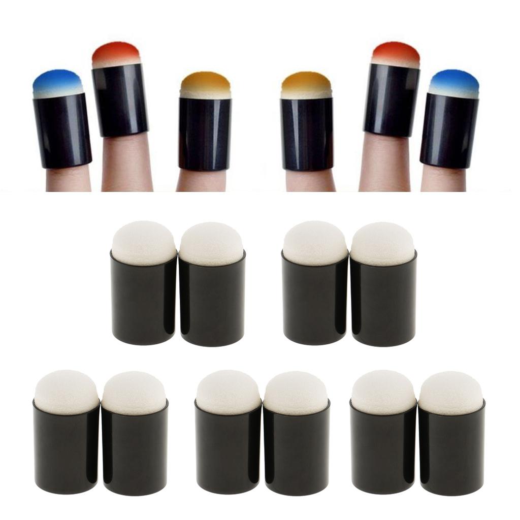 10 Pieces Sponge Finger Daubers Foam Finger Pad Finger Painting Crafts Tools