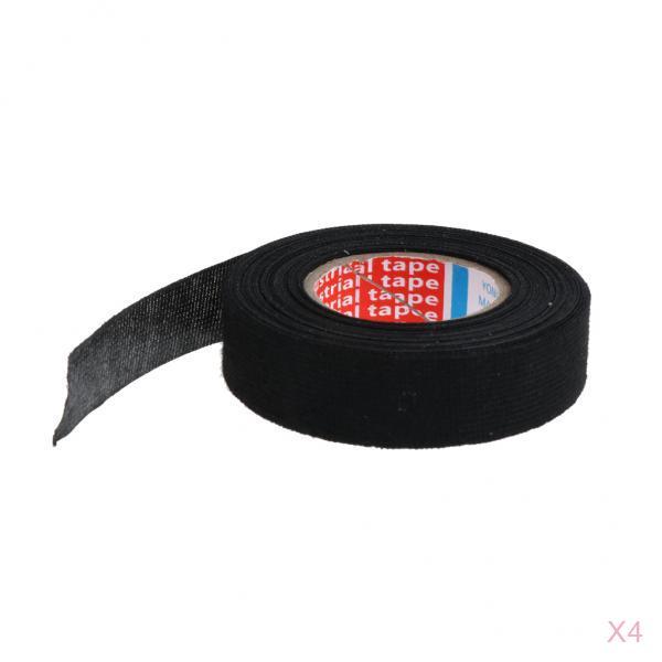4pcs 15m Automotive Car Cable Loom Harness Wiring Tape Adhesive Fleece Cloth