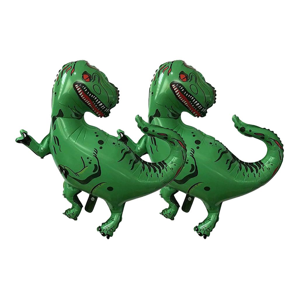 4pcs Dinosaur Inflatable for Party Decoration Birthday Gift Kids Green T Rex
