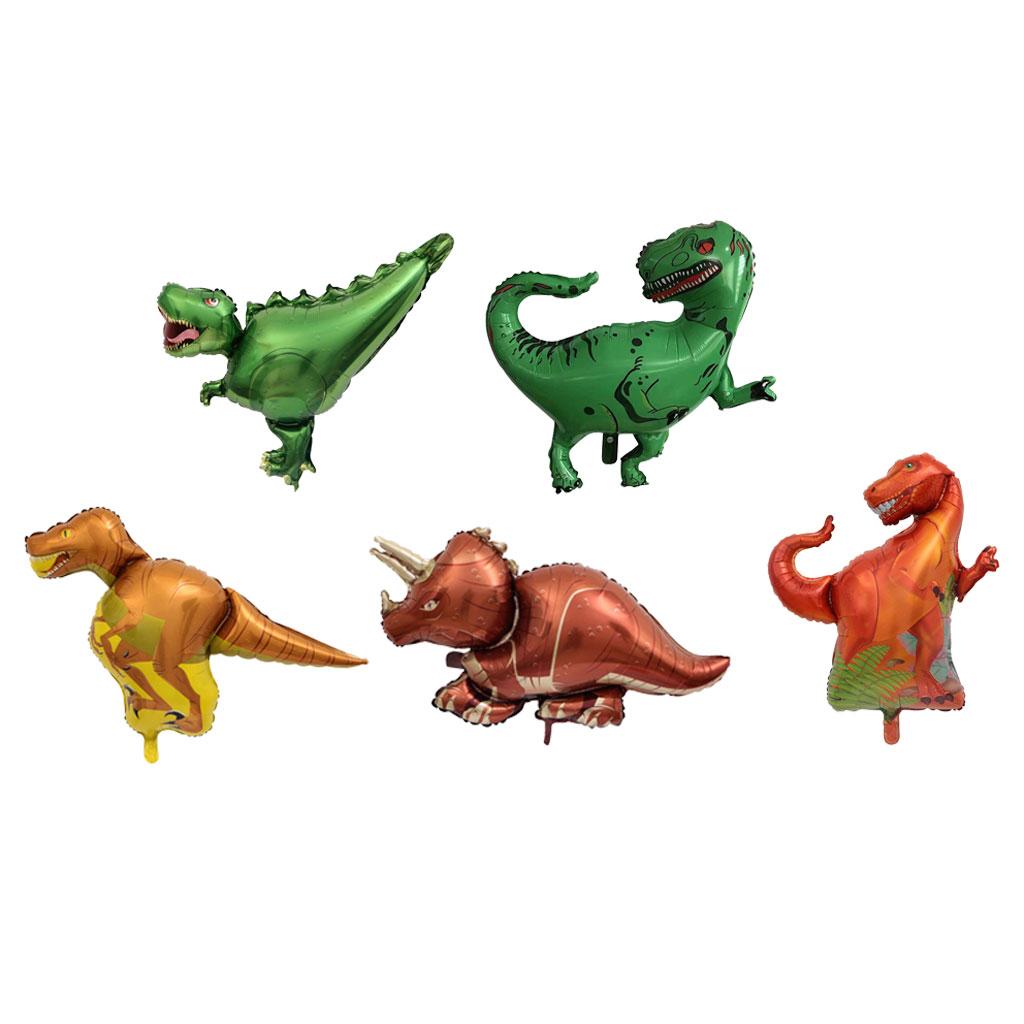 10pcs Set Dinosaur Aluminum Balloons for Kids Birthday Party Decoration
