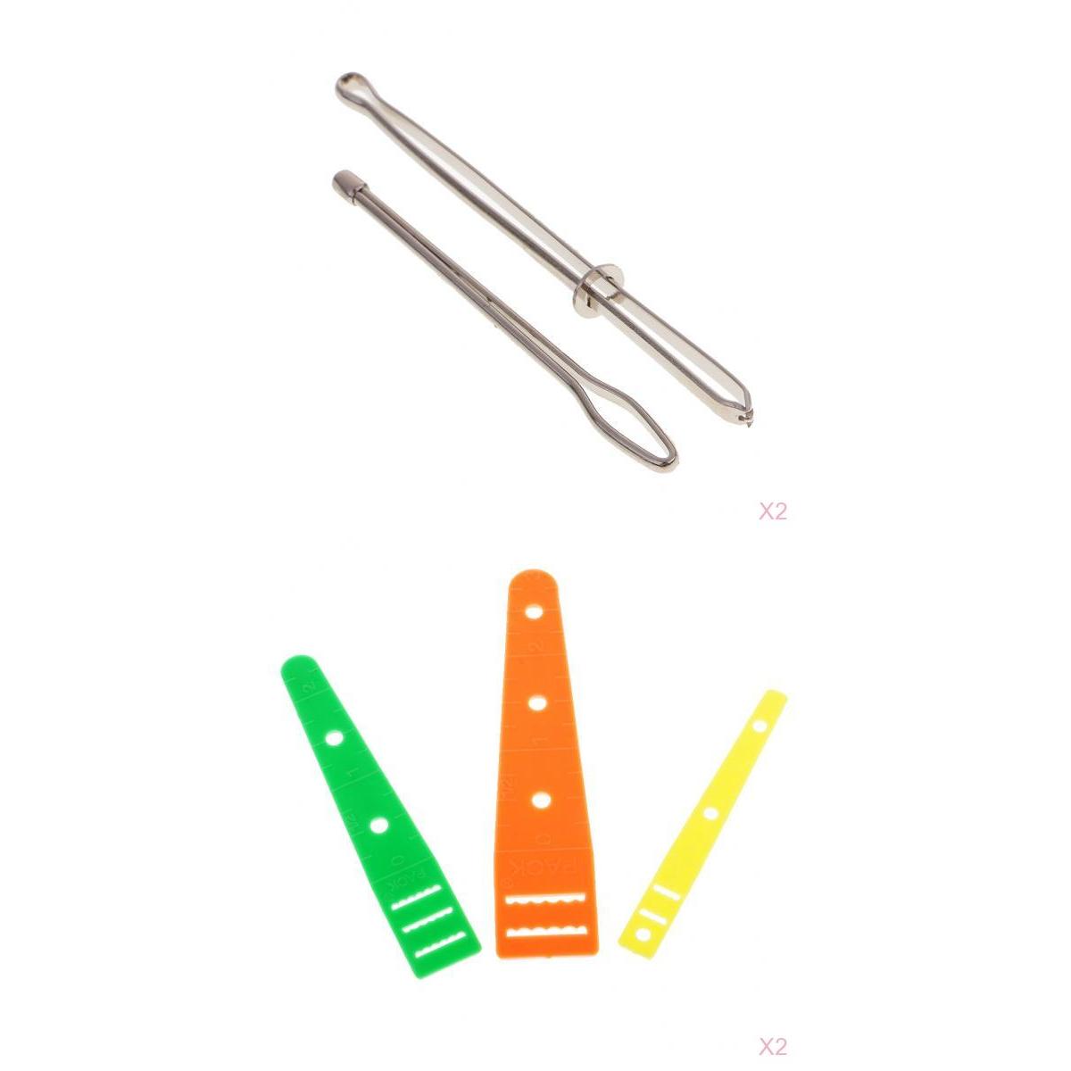 10pcs Assorted Bodkin Needles Threader Tweezers Elastic Threaders Guides