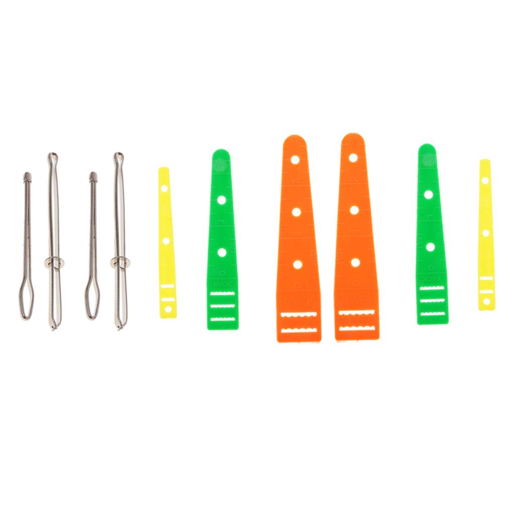10pcs Assorted Bodkin Needles Threader Tweezers Elastic Threaders Guides