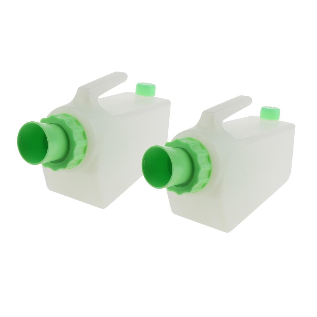 2X Elderly Patients Male Urinal Bottles Pee Bottle Night Drainage Containers