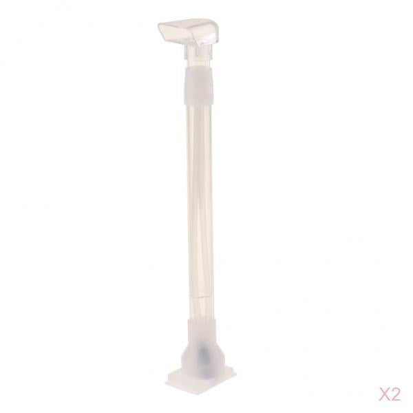 2 Pcs Aquarium Bottom Filter Accessory Tank Undergravel Intubation Tube