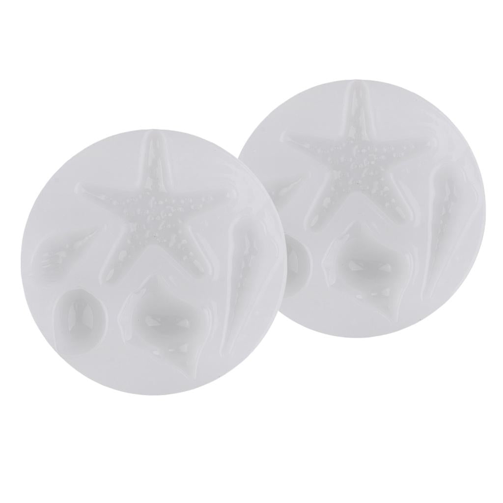 2 Pack Marine Organism Silicone Molds for DIY Crystal Ornament Resin Casting