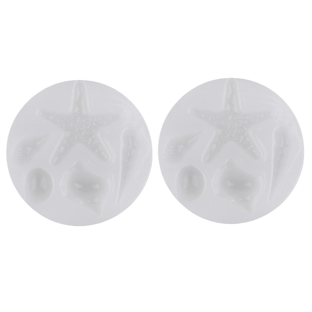 2 Pack Marine Organism Silicone Molds for DIY Crystal Ornament Resin Casting