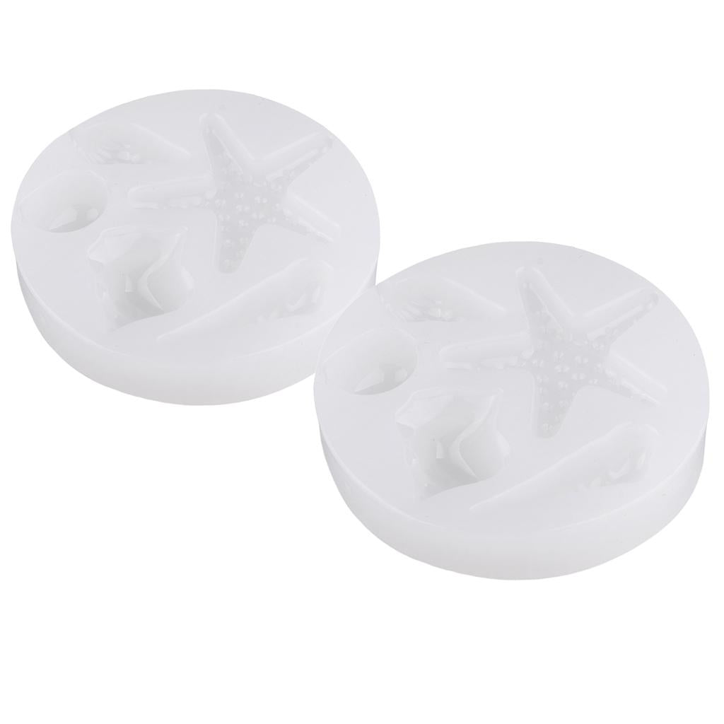2 Pack Marine Organism Silicone Molds for DIY Crystal Ornament Resin Casting