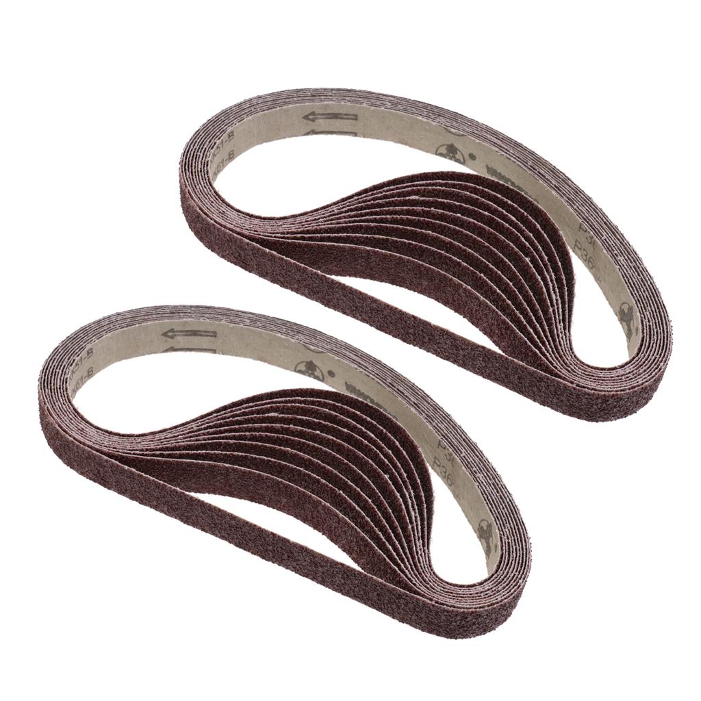 20 Pack Aluminum Oxide Abrasive Belt Sanding Sharpening Sander Belt 36 Grit