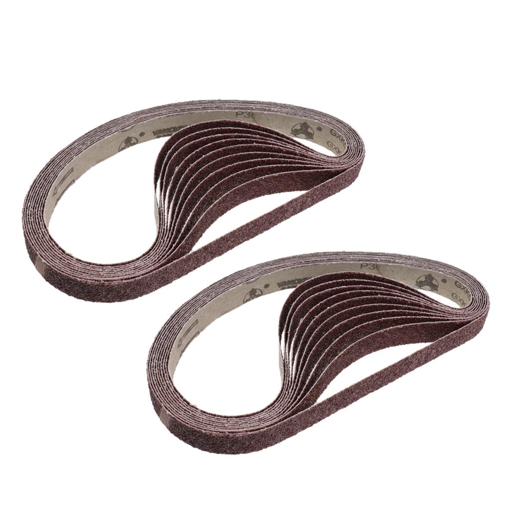 20 Pack Aluminum Oxide Abrasive Belt Sanding Sharpening Sander Belt 36 Grit