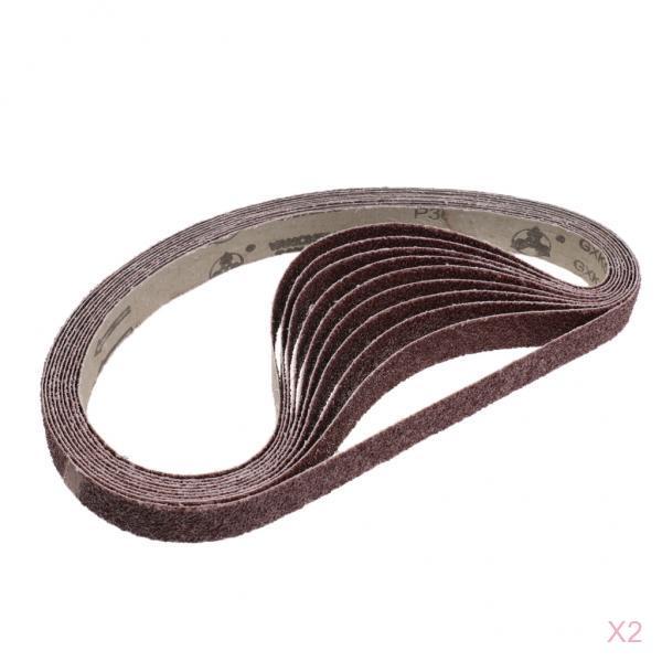 20 Pack Aluminum Oxide Abrasive Belt Sanding Sharpening Sander Belt 36 Grit