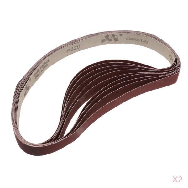 20 Pack Aluminum Oxide Abrasive Belt Sanding Sharpening Sander Belt 320 Grit
