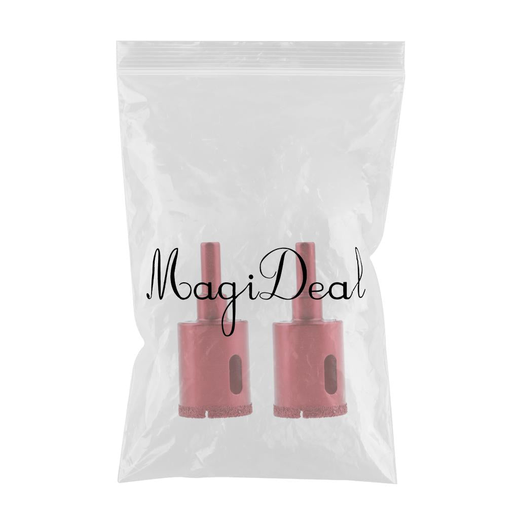 2 piece Diamond tool drill bit set glass ceramic marble tile 28mm