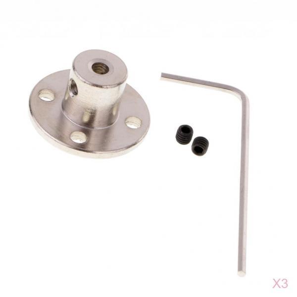 3 Set Rigid Flange Coupling Motor Guide Shaft Coupler Motor Connector 8mm