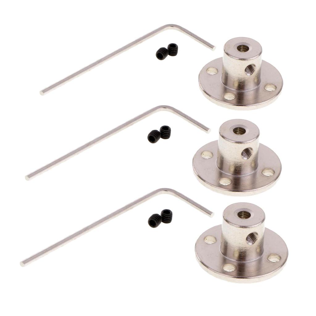 3 Set Rigid Flange Coupling Motor Guide Shaft Coupler Motor Connector 8mm
