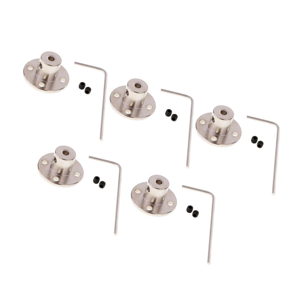 5 Set Rigid Flange Coupling Motor Guide Shaft Coupler Motor Connector 8mm