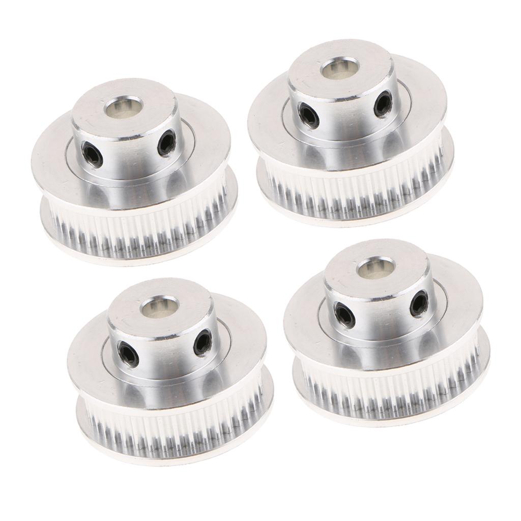 4PCS Aluminum Alloy 3D Printer GT2 Timing Belt Pulley 40 Teeth Bore 5mm