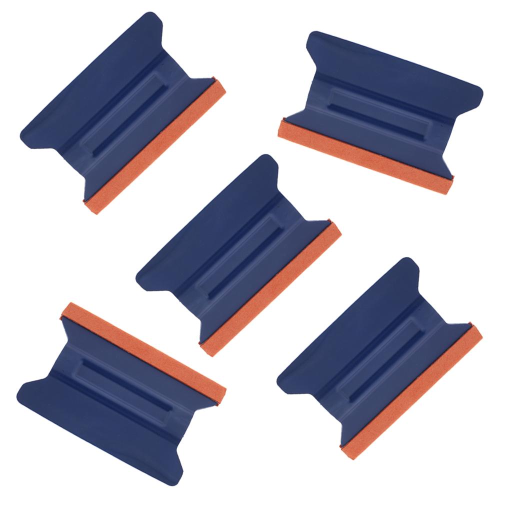 5PCS Tint Scratchless Squeegee Suede Edge for Gloss Chrome Vinyl Car Wrap