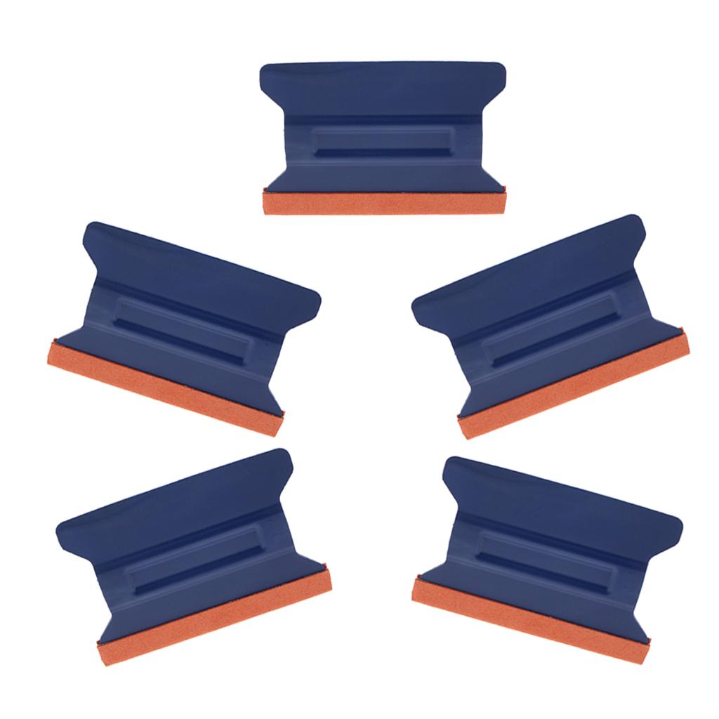 5PCS Tint Scratchless Squeegee Suede Edge for Gloss Chrome Vinyl Car Wrap