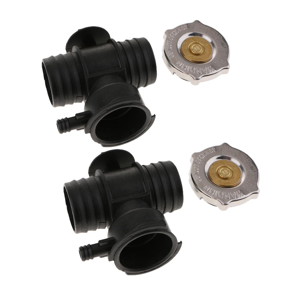2Set Stant Radiator Cap for T-Branch Pipe for 1993-2007 Dodge Jeep