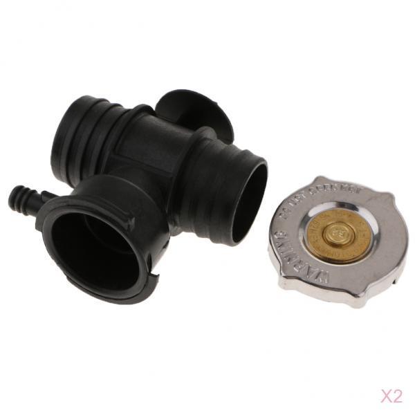 2Set Stant Radiator Cap for T-Branch Pipe for 1993-2007 Dodge Jeep