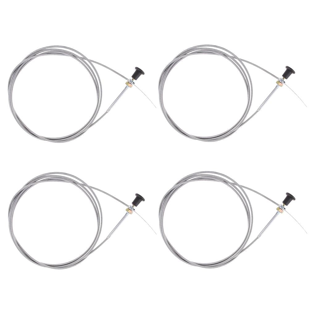 4Pcs 8FT. UNIVERSAL CARBURETOR CHOKE CONTROL CABLE f60122 Lawn Tractor Mower