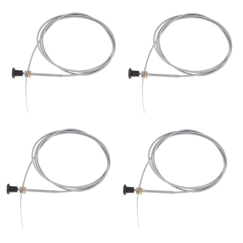 4Pcs 8FT. UNIVERSAL CARBURETOR CHOKE CONTROL CABLE f60122 Lawn Tractor Mower