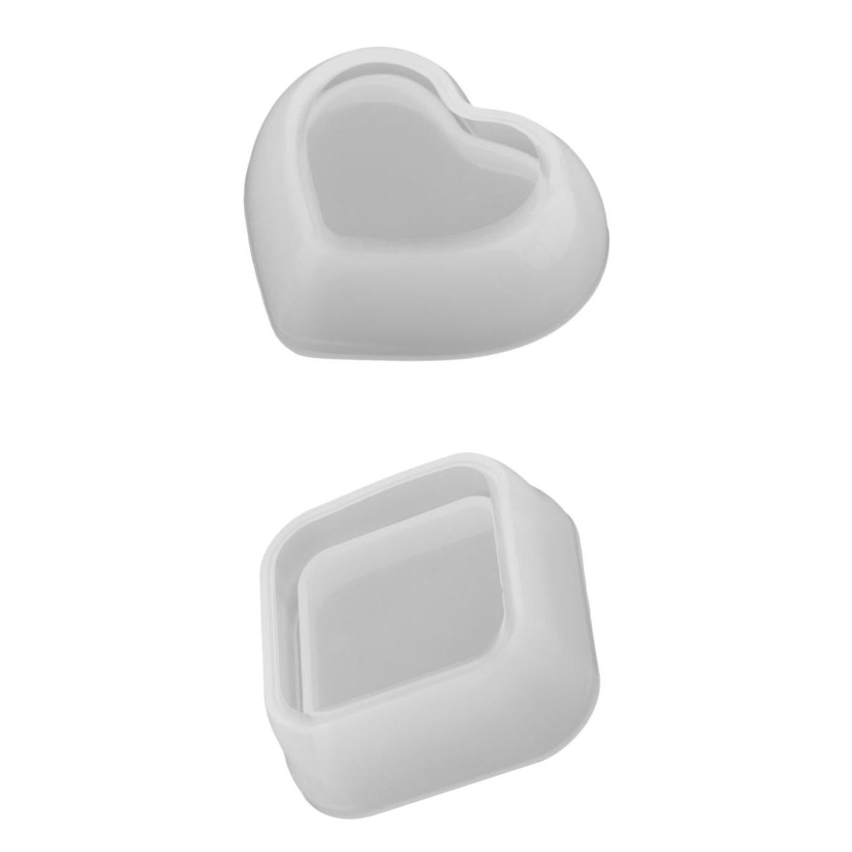 2 Pack DIY Storage Box Silicone Mold Resin Casting Art Craft Jewelry Mold