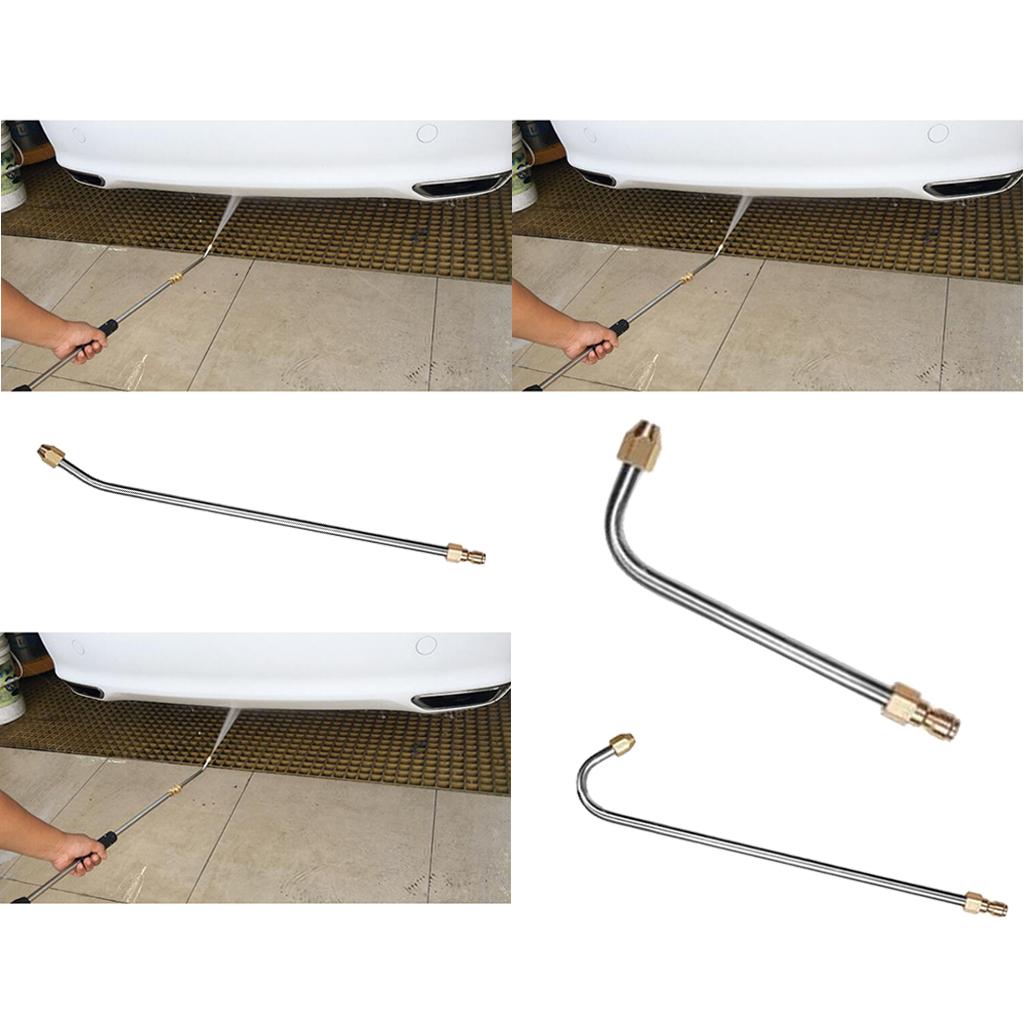 3pcs Pressure Washer Nozzle Angled Lance Spray Wand 1/4 Inch Quick Connect