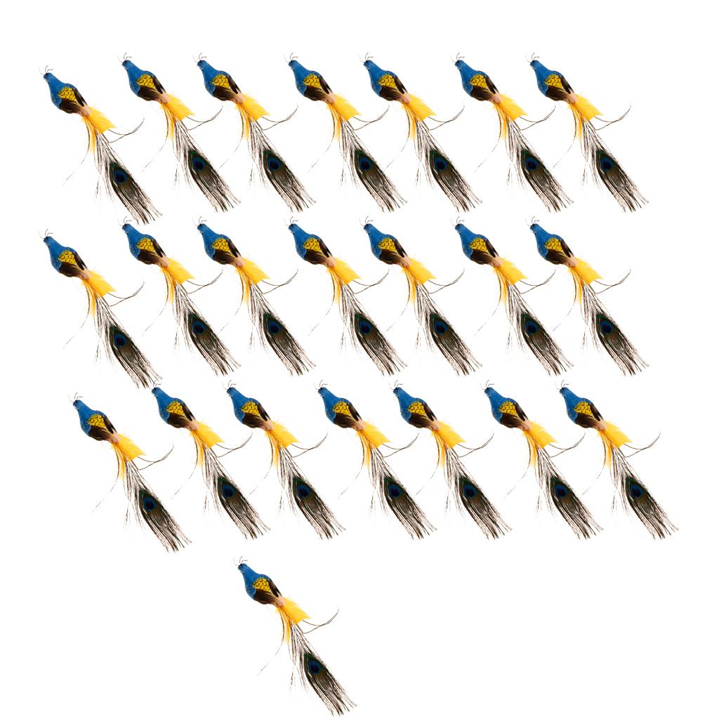 20 x Artificial Foam Peacock Birds Statue Holiday Party Display Garden Decor