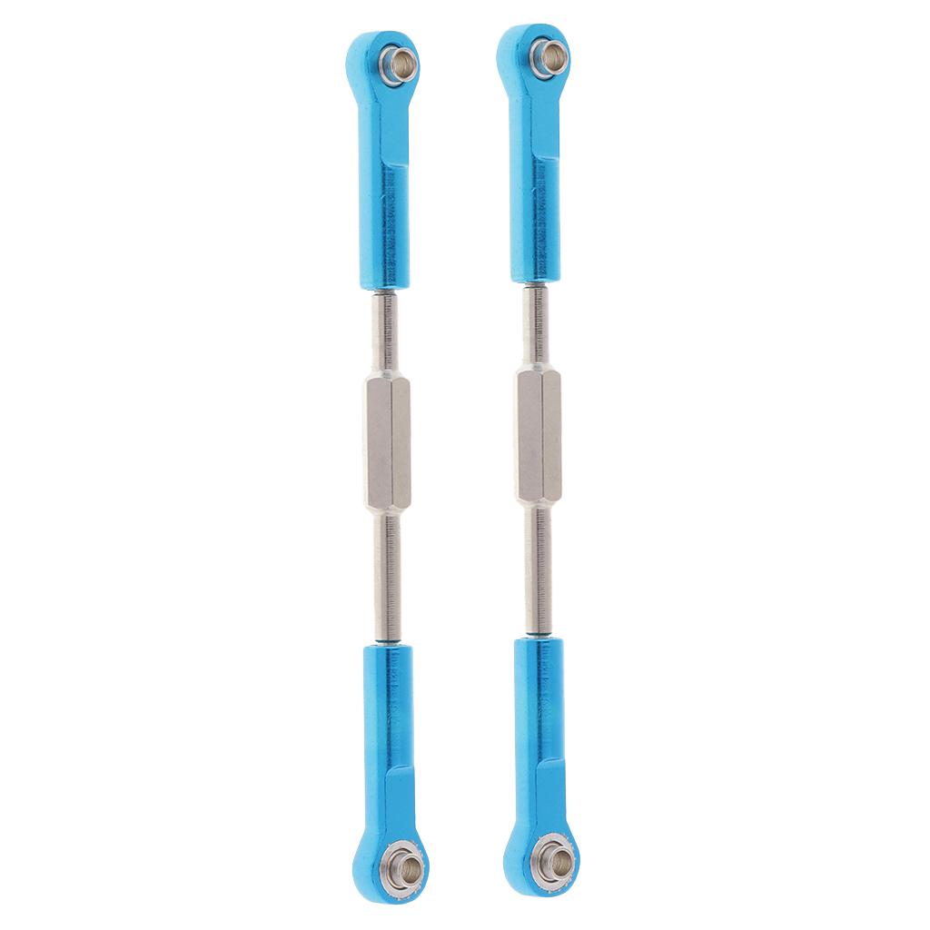 2pc Adjustable Servo Linkage Pulling Steering Rod for HSP 94762 94763 RC Car