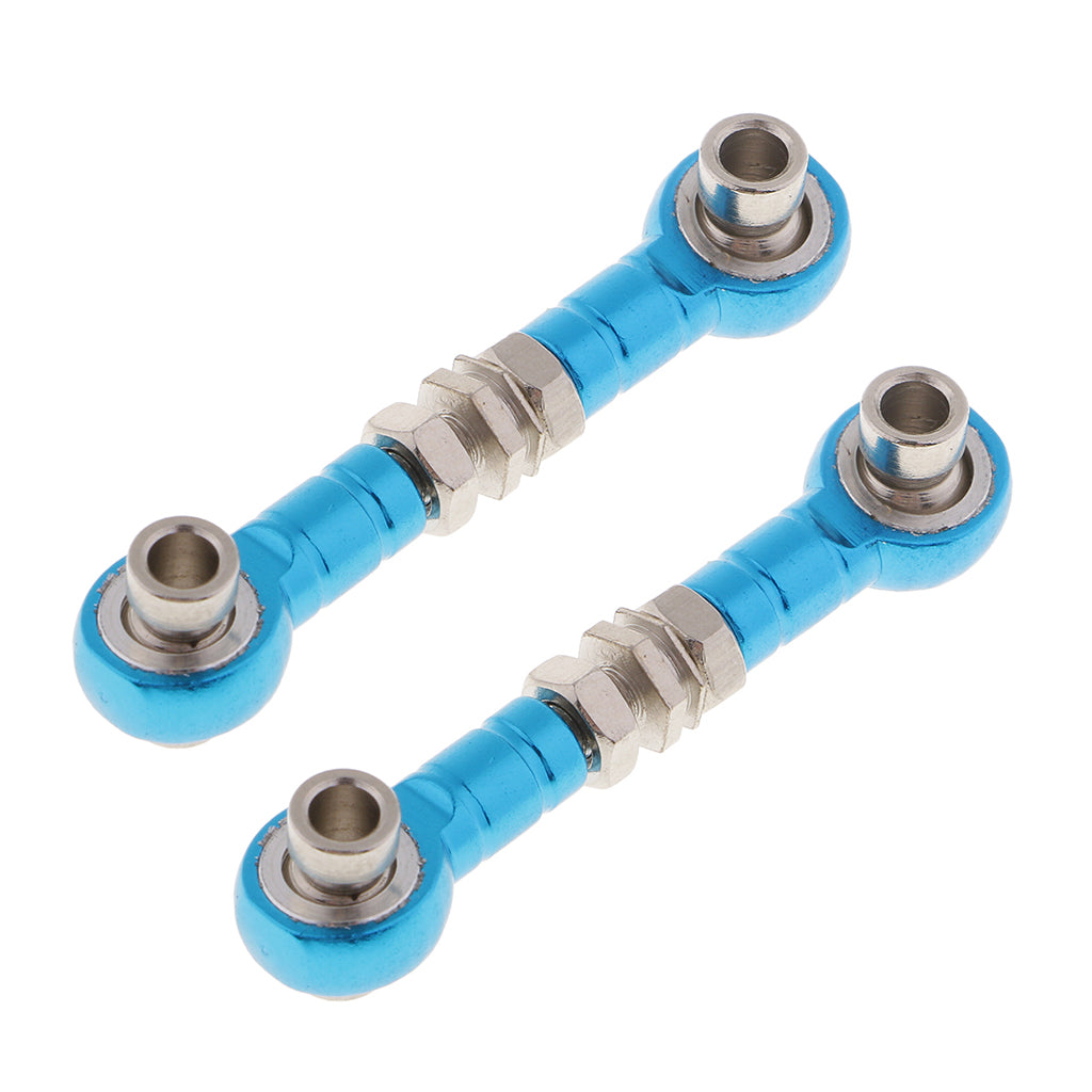 2xAdjustable Servo Linkage Pulling Steering Rods Arms for RC Car Spare Parts