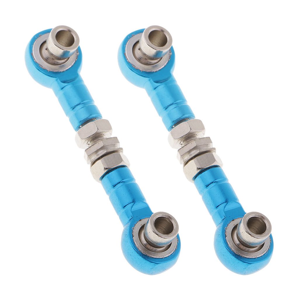 2xAdjustable Servo Linkage Pulling Steering Rods Arms for RC Car Spare Parts