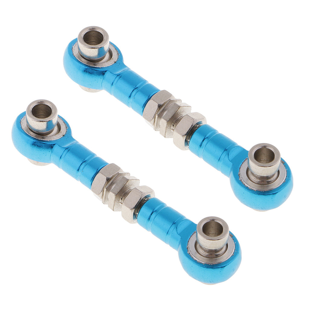 2xAdjustable Servo Linkage Pulling Steering Rods Arms for RC Car Spare Parts