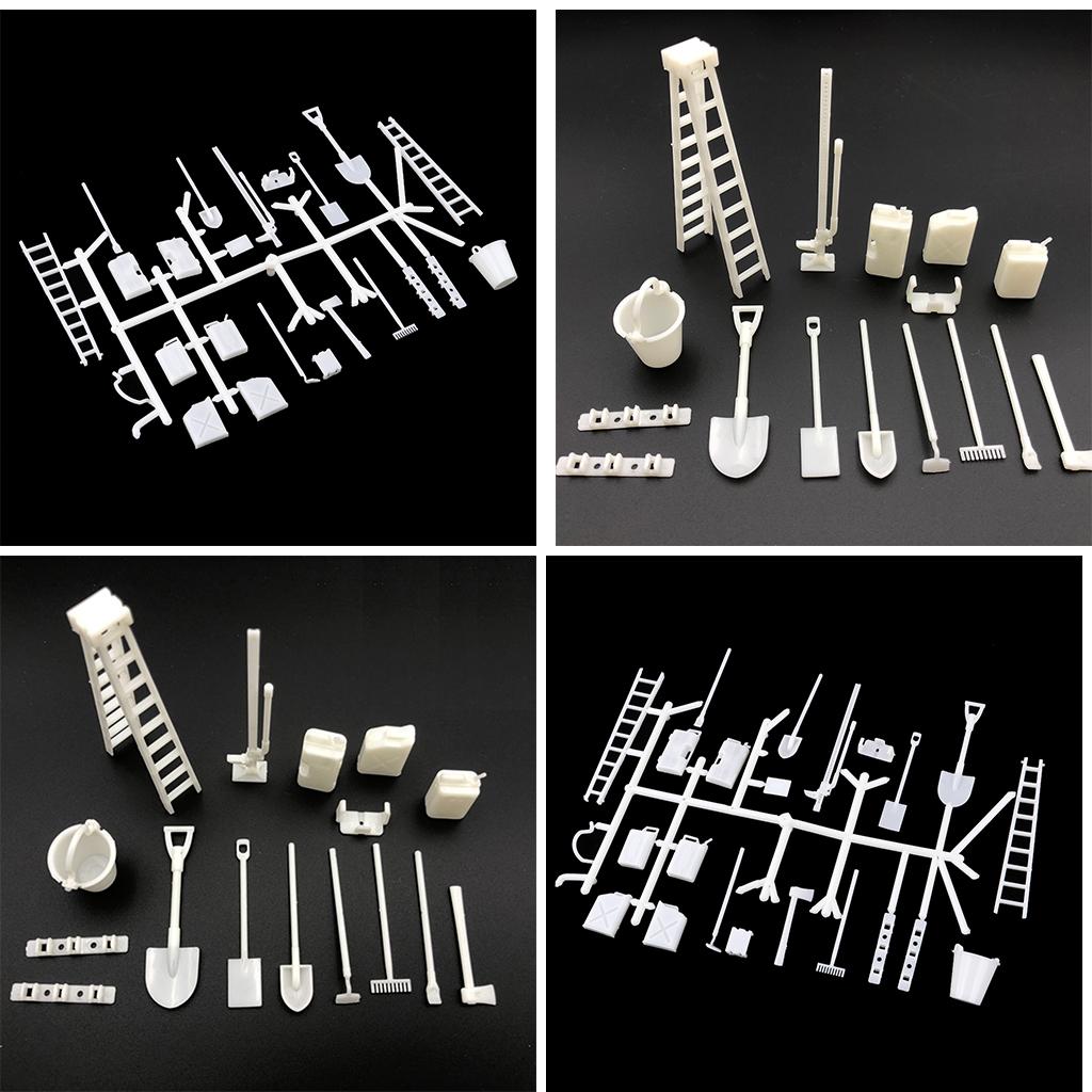 2xDIY Accessories Body Oil Tank Ladder Bucket for 1/16 WPL 6WD 4WD RC Trucks
