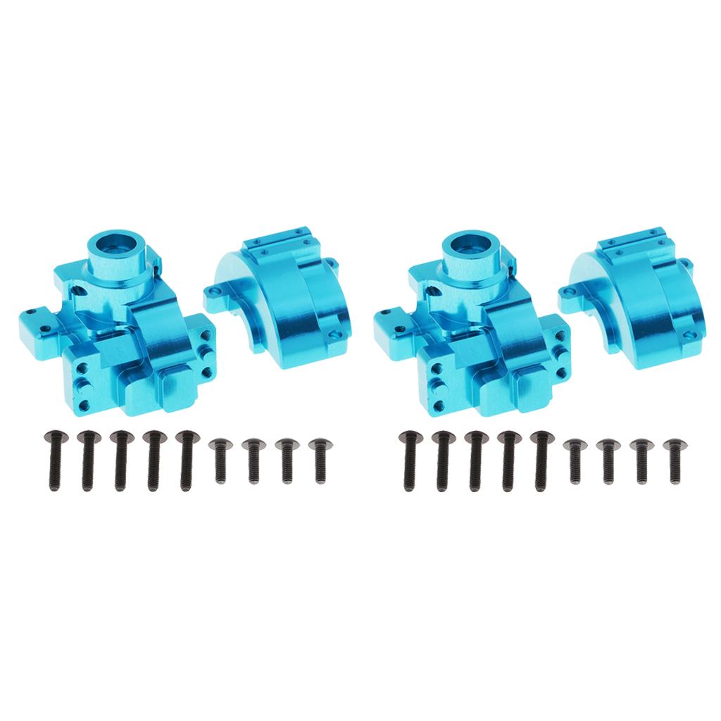 2pcs 102075 (02051) Aluminum Gear Box for HSP 94111 94123 Upgrade Parts Blue