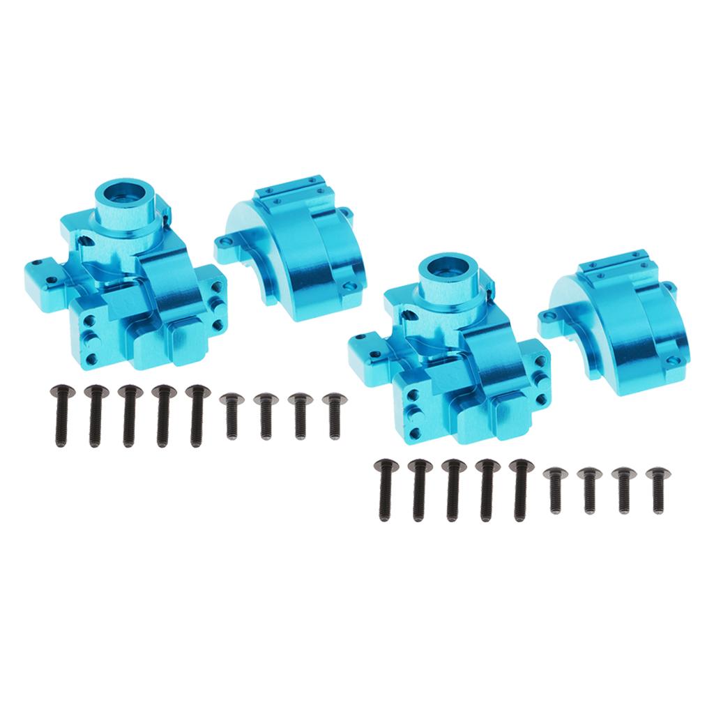 2pcs 102075 (02051) Aluminum Gear Box for HSP 94111 94123 Upgrade Parts Blue