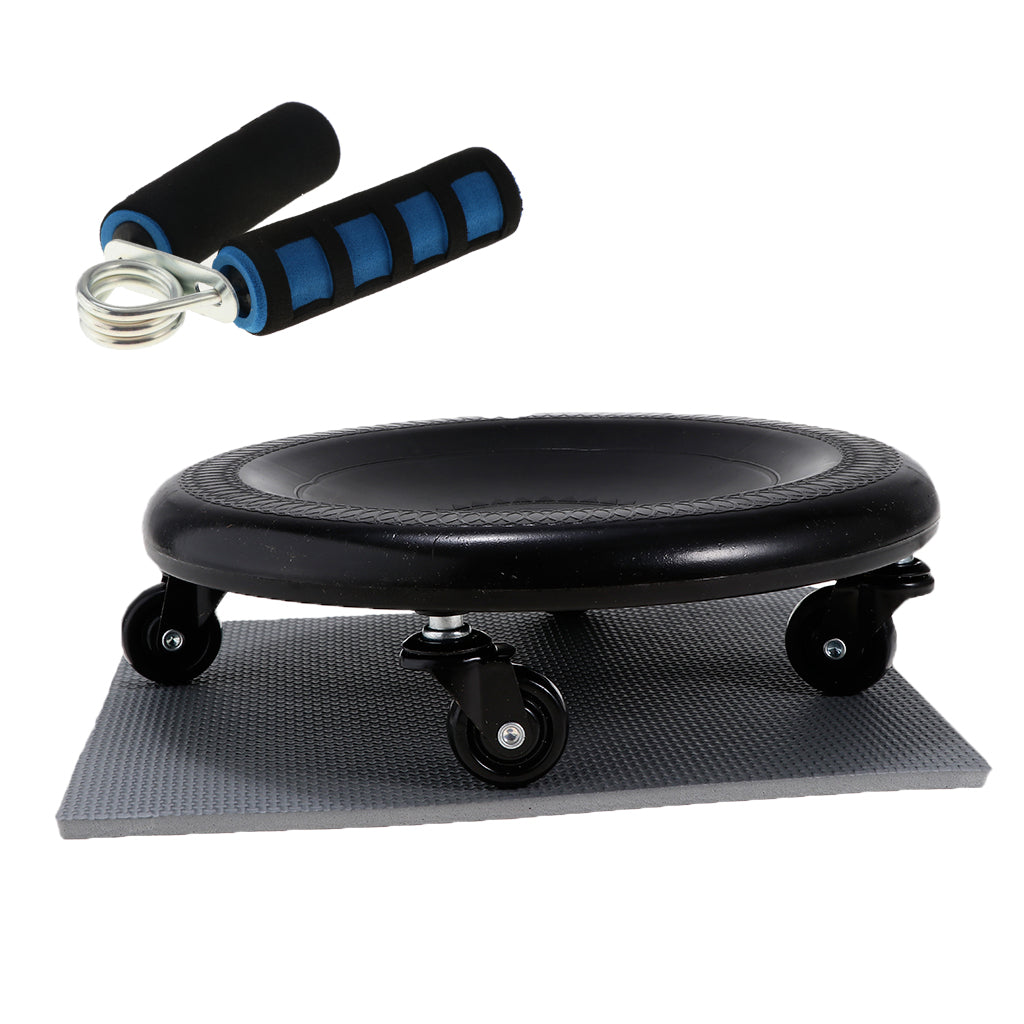 Abdominal Wheel Roller Workout AB Muscle Exerciser & Hand Grip Strengthener