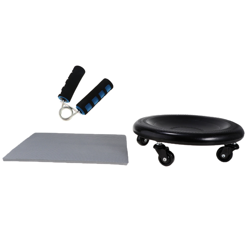 Abdominal Wheel Roller Workout AB Muscle Exerciser & Hand Grip Strengthener