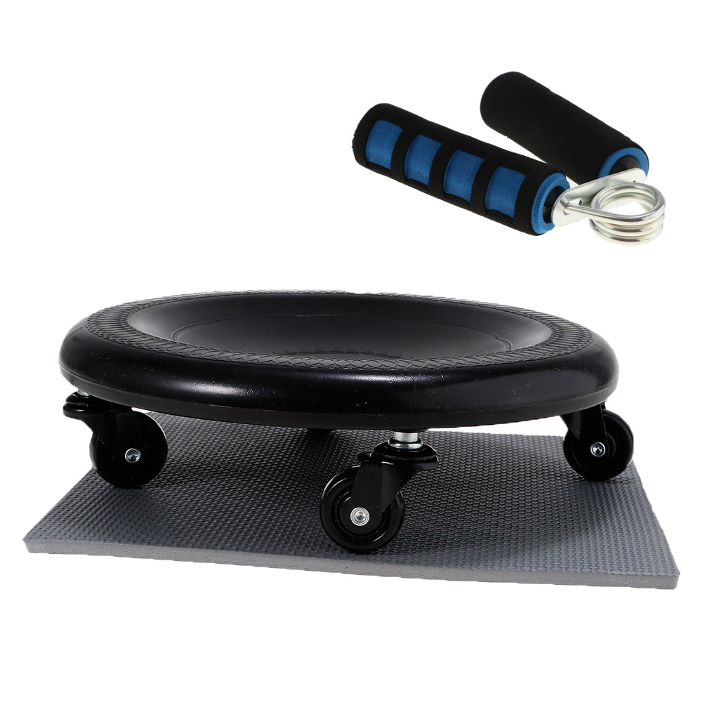 Abdominal Wheel Roller Workout AB Muscle Exerciser & Hand Grip Strengthener