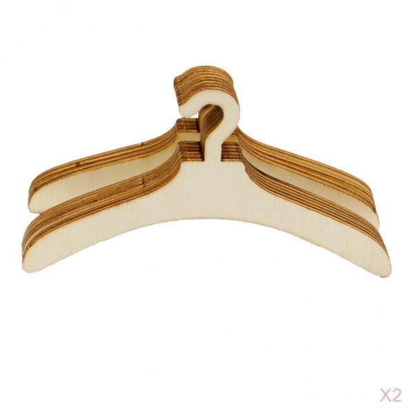 20 Pieces Fashion Doll Clothes Hangers DIY for Dolls Furniture Accessories