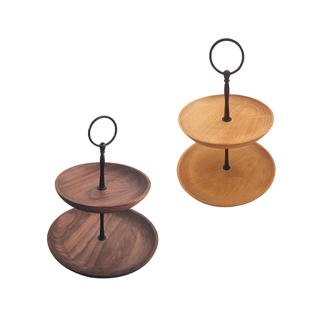 2 Kind Wooden Cupcake Stand Party Wedding Dessert Pastry Cake Tower