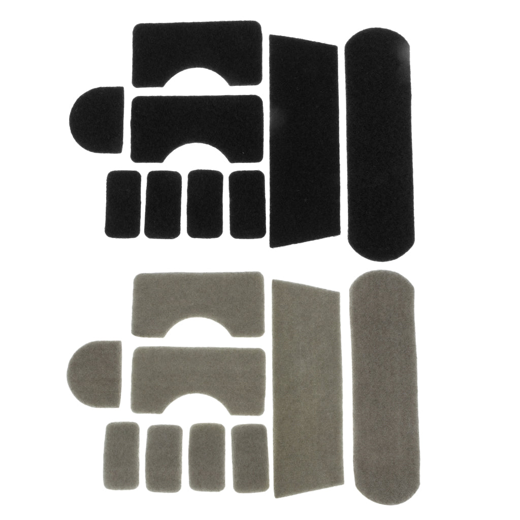 18pcs Tactical Helmet Sticker Patch Hook and Loop for MICH Hunting Helmets
