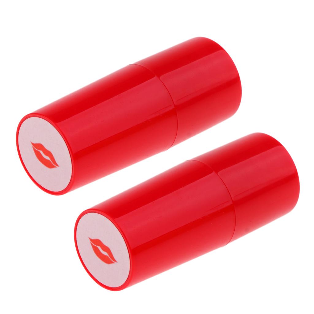 2pcs Colorfast Quick-dry Golf Ball Stamp Stamper Marker Impression Seal Lips