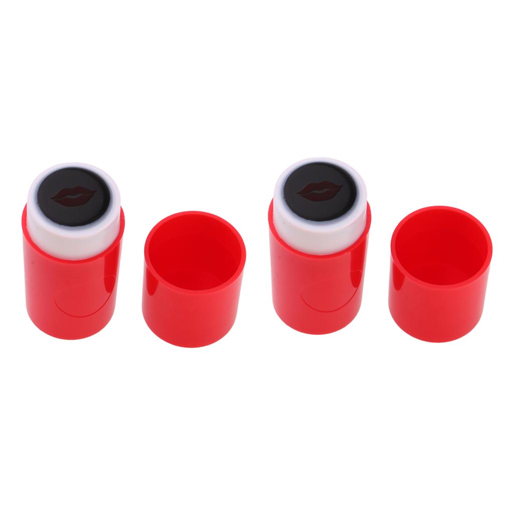 2pcs Colorfast Quick-dry Golf Ball Stamp Stamper Marker Impression Seal Lips